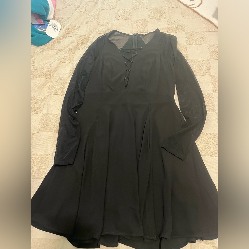 express black skater dress